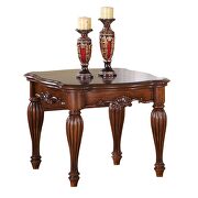 Cherry finish traditional end table