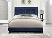 Ishiko III Dark blue velvet queen bed