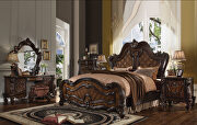 Versailles II (Cherry) Cherry oak eastern king bed in royal style
