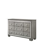 Light gray oak dresser