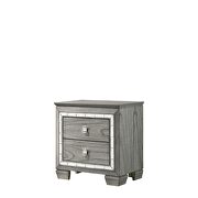 Light gray oak nightstand