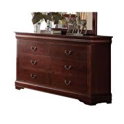 Louis Philippe (Cherry) Cherry dresser in casual style