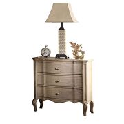 Antique taupe nightstand