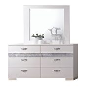 Naima II White high gloss dresser