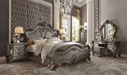 Antique platinum queen bed