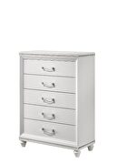 Sadie (Pearl) C Clean white finish and shimmering chest