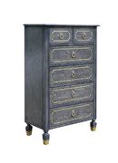 House Marchese III C Tobacco finish and gilded wooden trimming chest