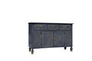 House Marchese III D Tobacco finish and gilded wooden trimming dresser