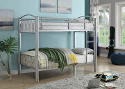 Cayelynn III (Silver) Silver twin/twin bunk bed