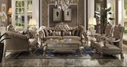 Bone velvet gold patina finish classical sofa