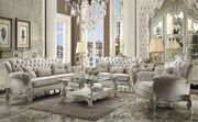 Versailles (Bone White) Elegant bone white finish deep tufted classic sofa