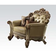 Vendome (Bone) C Gold patina finish / bone pu traditional chair