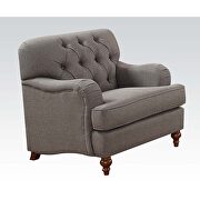Alianza (Gray) C Contemporary cozy chair in gray fabric