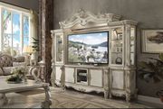 Versailles (Bone White) Bone white finish traditional wall-unit w/ tv console