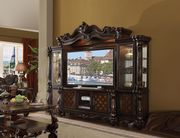 Versailles (Cherry Oak) Cherry oak finish traditional wall-unit w/ tv console