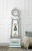 Noralie VII Case-frame with faux diamonds & clear glass inlay grandfather clock
