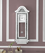 Noralie W II Mirrored & faux diamonds pendulum clock