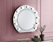 Farai Mirrored & faux crystal diamonds gorgeous glam style wall mirror