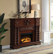 Vendom (Cherry) Cherry finish classic style fireplace