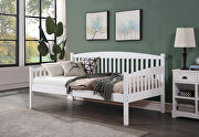 Caryn (White) White finish wooden mission style twin daybed
