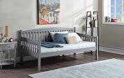 Caryn (Gray) Gray finish wooden mission style twin daybed
