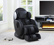 Pacari (Black) Black pu upholstery 2d whole body massage chair