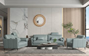 Watery high-quality leather contemporary style sofa