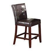 Danville Espresso pu & walnut finish counter height chair