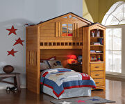 Tree House (Rustic) Rustic oak loft bed