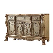 Gold platina classic style dresser