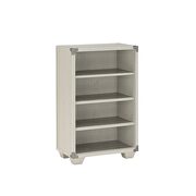 Gray finish bookcase in casual style