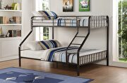 Caius Gunmetal twin xl/queen bunk bed