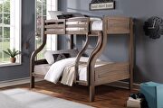 Ash oak twin/full bunk bed