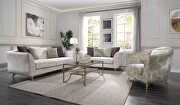 Beige fabric sofa in casual style main photo