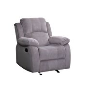 Motion velvet chair in gray main photo