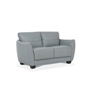 Watery leather loveseat