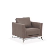 Taupe leather chair main photo