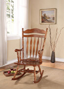 Dark walnut finish rocking chair main photo