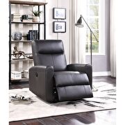 Brown top grain leather match power motion recliner