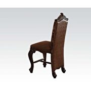 Versailles 2-tone light brown pu/fabric & cherry oak counter height chair