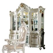Picardy Antique pearl hutch & buffet