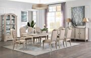Antique champagne dining table w/ extension main photo