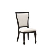 Fabric & espresso side chair main photo
