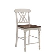 Buttermilk & oak finish counter height chair main photo