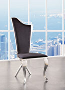 Cyrene Fabric & stainless steel side chair