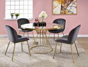 Mirrored & gold dining table