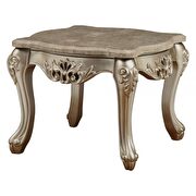 Marble & champagne end table main photo