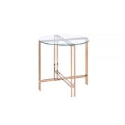 Champagne finish end table