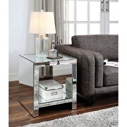 Malish Mirrored end table