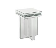 Kind cross base with dazzling diamond borders end table